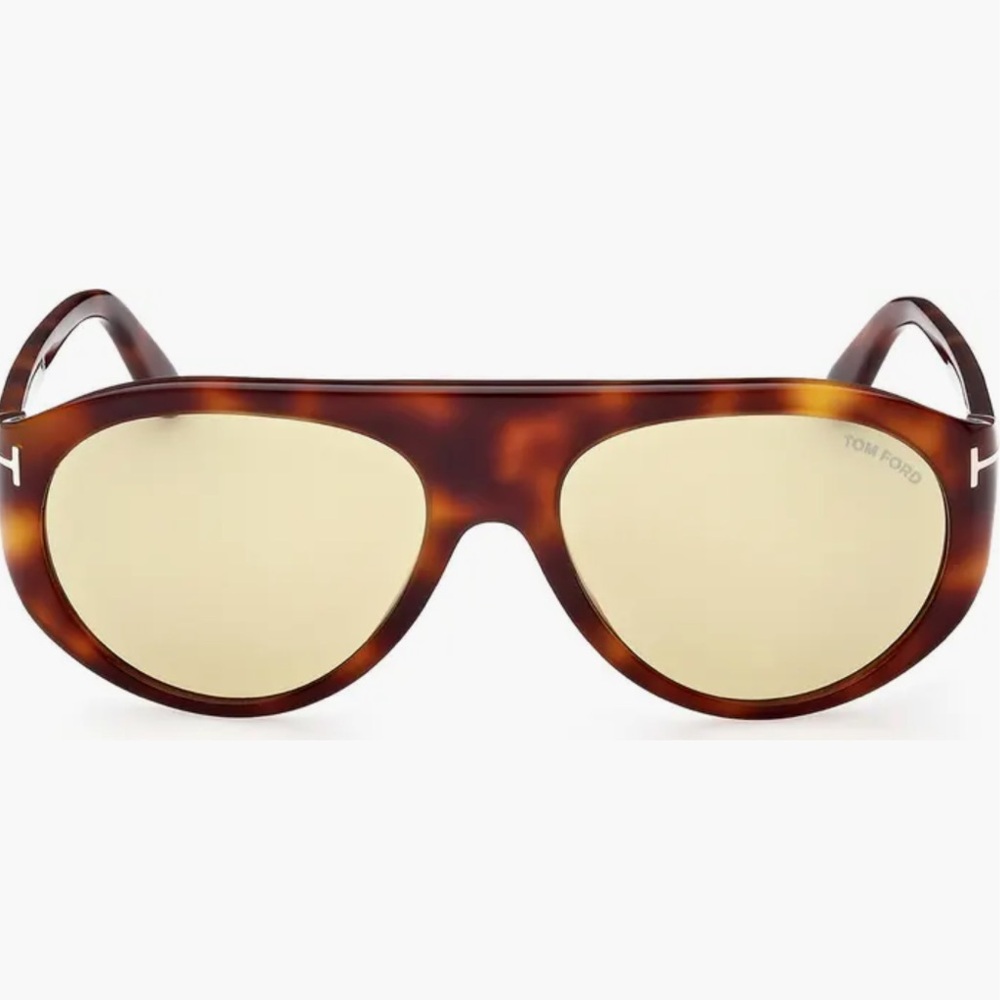 $495 Authentic Tom Ford Rex-02 57mm Aviator Sunglasses